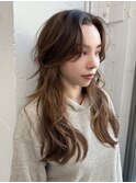 【arte pelo】センターパートのロングレイヤー