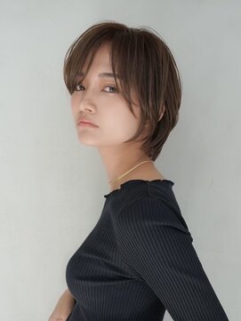 ギークス(GEEKS) 【GEEKS渋谷】ハンサムショートウルフ/グレージュ/春カラー/小顔