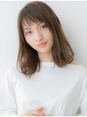ラテグレージュ抜け感毛先パーマくびれレイヤーX上尾20代30代