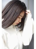 愛されナチュラルボブ シースルーバング