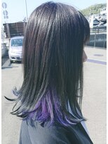 ルーシィヘアークラブ&nbsp;インナーカラー ×ブルーバイオレット