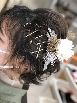 ミュゼドゥラペ(Musee de Lapaix) 外はねふんわり キラキラアレンジ