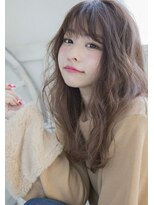 ナンバー デセオ 吉祥寺(N° deseo)&nbsp;濡れ髪　切りっぱなし　オリーブカラー　セミウェットウェーブ