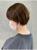 ブラウンショート_ショコラベージュボブルフ_ba340541