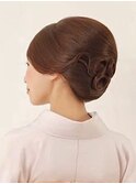 渋くキマる！夜会ヘアアレンジ★和装ヘアアレンジ★結婚式　着物