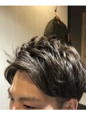 大人こなれ感かき上げ前髪ワンカールパーマ【カミケンガレリア】
