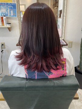 ドロップ(DROP) ピンクブラウングラデーション