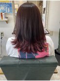 ピンクブラウングラデーション