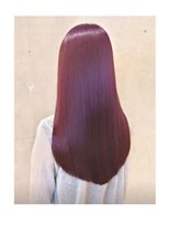 イイネ(iine) ハイトーンカラーピンク髪質改善ロングトリートメントサラツヤ髪