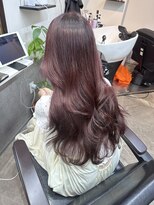 アオ(ao.)&nbsp;似合わせレイヤーカット×チェリーレッドブラウン