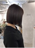 黒髪小顔ワンレンネビージュボブルフ新宿20代【Anzu】▲
