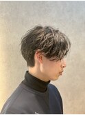 ツイストスパイラルパーマ波巻きスパイラルパーマセンターパート