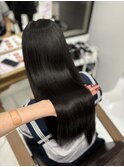 韓国レイヤーロング 髪質改善 縮毛矯正 ストレート 艶髪