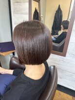 ピース 高塚店&nbsp;髪質改善カラー／ショートボブ／ショートヘアー／50代／40代