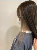 インナーカラー　グレーベージュ