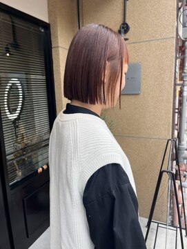 リアン(lien) bob / ミニボブ 暖色カラー 切りっぱなしカラー