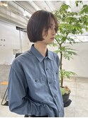 =メンズボブ/スパイキーショート/ブルーブラック／MEN’S HAIR
