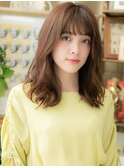 外国人風バレイヤージュこなれ感小顔セミディc6志木20代30代40代