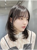 ミニウルフレイヤーカット顔周り前髪韓国ショートボブ/表参道