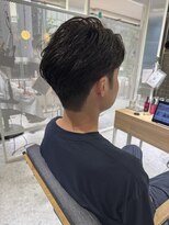 フェザーパーマ×ベージュby沼尾