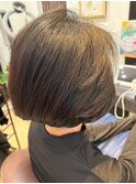 髪質改善小顔ウルフレイヤーボブ30代40代50代ショートボブ