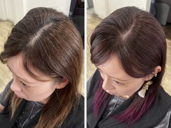 アンテナリンクス (ANTENA LINKS)の写真/オーガニックカラーで優しく白髪カバー。大人女性の魅力を引き出す♪［東岡崎］