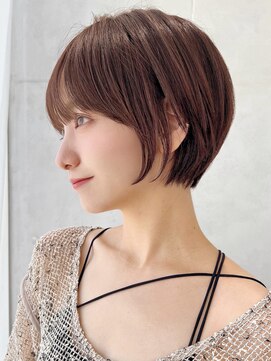 セイドット オモテサンドウ(Say. omotesando) Say.ショートボブ暗めカラーオリーブグレーヘーゼルグレージュ