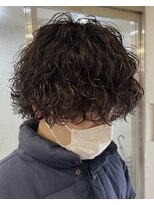 フィフス(fifth) 原宿波巻きスパイラルパーマメンズカットマッシュセンターパート