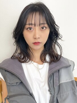 シェル 津山の手店(shel) 20代30代40代韓国風くびれレイヤー美人ヘア秋カラー暗めカラー