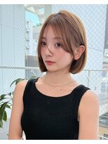 髪質改善サロン hearts. 熊本/縮毛矯正/レイヤーカット/ショートボブ【ハーツ】 グレーブラウンイメチェン/ミニボブレイヤー/ウォームベージュ