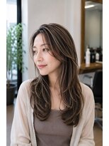 バグズ(Baguz)&nbsp;白髪ぼかしハイライト大人韓国レイヤー