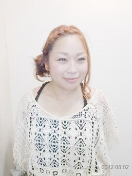 ヘアサロン ピーノ(hair salon Pi no) 編みこみサイドだんご♪【１】