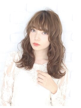 カグヤ ヘアーリンク 森小路店(華月 Hair L.I.N.C.) パーマ×グレージュ