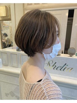 シェリア(Shelia) くびれショート×ナチュラルベージュ byタダテツヤ