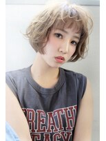 ブラン 広島八丁堀(Blanc)&nbsp;【Blanc/広島】外国人風ベージュカラー＿オン眉ボブ