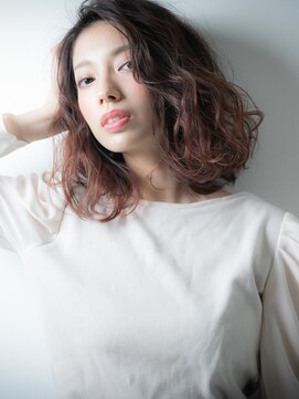 カバーヘア イヴ 戸頭店(COVER HAIR EVE) プラチナベージュ小顔アシンメトリーロブヘアx戸頭20代30代40代