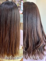 アークスヘアー&nbsp;大人かわいいシアーピンク透明感乾かすだけ毛先カール