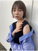 大人可愛い無造作ショートボブ★ベージュブラウン20代30代40代