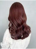 ピンクブラウン_グレージュカラーボブウルフ_ba412021