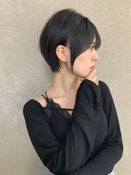 ロンドブルーム 天神大名店(Lond Bloom) 黒髪でも重くならないショートボブ/ショートヘア/30代40代