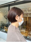丸みのあるショートボブ
