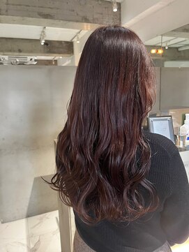 ラミ(L'ami) 【矢後あやこ】大人フェミニンロングx深みレッドブラウン