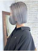 シルバーボブ_チェリーブラウンフェミニンロング_ba392571