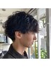 メンズカット＋パーマ＋ケアトリートメント￥9000～