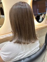 ヒビヲ(HIBIO)&nbsp;ナチュラルボブフルカラーケアブリーチダブルカラーミニボブ韓国