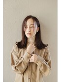 《在り家》前髪長めくびレイヤー◎秋カラーオレンジブラウン