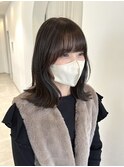 透ける暗髪×外ハネミディアム