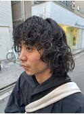 メンズ × パーマ