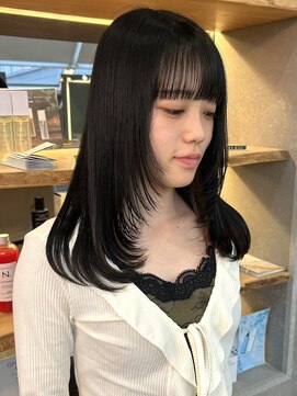 ロンド 表参道店(Lond) レイヤーカット 顔周りレイヤー艶カラー 表参道 美髪