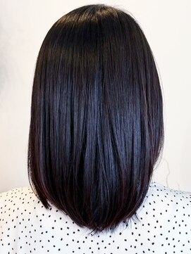 レポヘアー(Repos hair) 20代30代40代髪質改善カラーショコラアッシュ艶感ロブヘアー